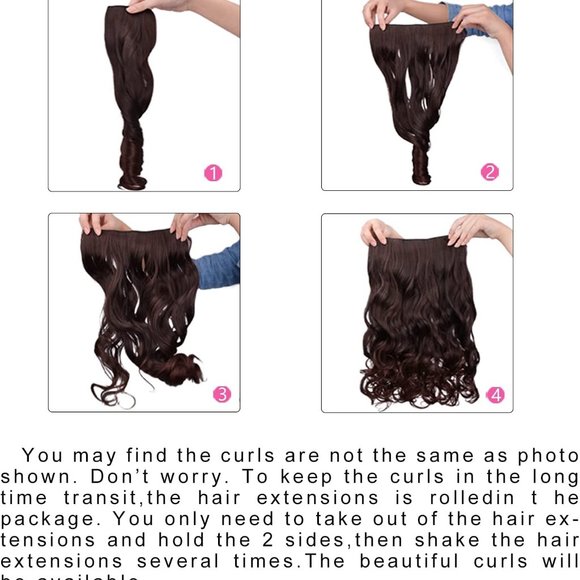 Hair clip extensions. - Picture 2 of 9